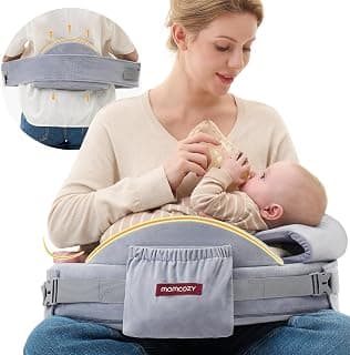 Innovative Safety Guard, Adjustable Waist Strap for All Body Types, Firm Memory Foam, 28% Wider Cushion, Removable Cover Grey