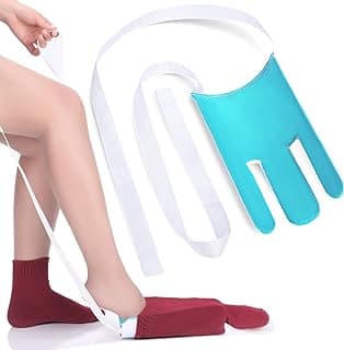 CAidRE Sock Aid - Sock Aid Device for Seniors, Disabled, Pregnant - Sock Helper Aide Tool - Sock Assistant Device No Bending | Designed for Seniors, Pregnant Women & Limited Mobility, Non-Slip Terrycloth & Nylon Lining for Independent Dressing