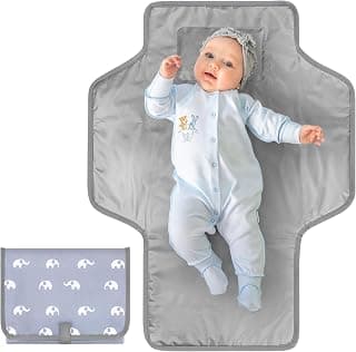 Accmor Portable Diaper Changing Pad, Waterproof Baby Changing Mat, Foldable Travel Diaper Changing Pads for Baby, Baby Essentials Shower Registry Gifts