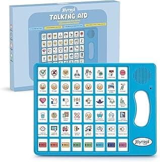 Joyreal AAC Device for Autism, Non Verbal Communication Tools for Speech Therapy & Stroke Rehab. Communication Tablet, Autism Talking Aids with 8 Programmable Buttons & Adjustable Volume
