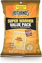 HotHands Body & Hand Super Warmers - Long Lasting Natural Odorless Air Activated Warmers - Up to 18 Hours of Heat - 10 Individual Warmers