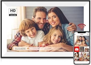 Frameo Digital Picture Frame 10.1 Inch Smart WiFi Digital Photo Frame, IPS Touch Screen, 32GB, Electronic Slideshow, Load from Phone App, Auto-Rotate, for Grandparents & Mothers Day