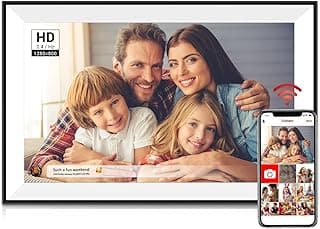 Frameo Digital Picture Frame 10.1 Inch Smart WiFi Digital Photo Frame, IPS Touch Screen, 32GB, Electronic Slideshow, Load from Phone App, Auto-Rotate, for Grandparents & Mothers Day