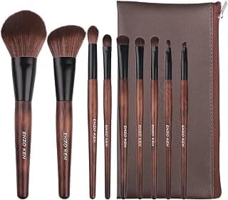 ENZO KEN Bamboo Makeup Brushes Set Professional, Sable Makeup Brush Set with Case, Cosmetic Brushes Makeup Set Luxury, Make up Brushes Set Professional, Natural Hair Makeup Brush Set Professional.