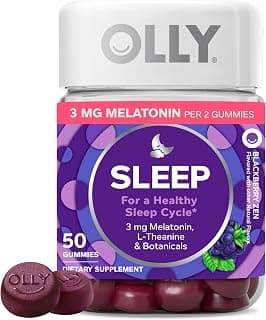 Sleep Support, 3mg Melatonin, L-Theanine & Botanical Extracts, Gluten Free, No Synthetic Colors, No Synthetic Flavors