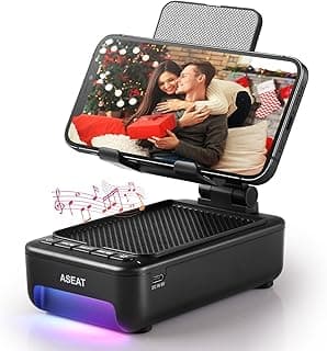 Hidden Gem Find: Gifts for Men Him, Cell Phone Stand with Bluetooth Speaker&Led Color Changing Light, Unique Gifts for Women Dad Her Husband, Cool Tech Gadget Wireless Speaker, Birthday Gifts for Men, Ideal Gifts