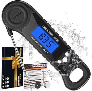 AMMZO Meat Thermometer Digital, Instant Read Food Thermometer for Cooking, Grilling, Baking, Frying & Candy Making, Essentials Kitchen Gadgets Accessory, Gifts for Men Women Dad Mom Birthday