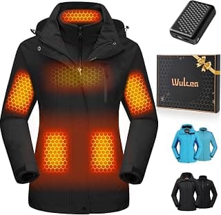 3-in-1 Graphene Heated Jacket For Women 12V 18400mAh Fast Charge With Large Capacity