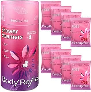 Rose Shower Steamers Aromatherapy Stocking Stuffers for Women Mom 8 Pack