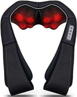 VIKTOR JURGEN Christmas Women Men Gifts, Shiatsu Neck and Shoulder Massager with Heat Deep Tissue Kneading Sports Recovery Massagers for Back, Relaxation Gift for Dad, Mom, Husband, Wife, Him, Her