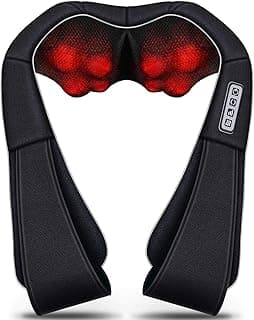 VIKTOR JURGEN Christmas Women Men Gifts, Shiatsu Neck and Shoulder Massager with Heat Deep Tissue Kneading Sports Recovery Massagers for Back, Relaxation Gift for Dad, Mom, Husband, Wife, Him, Her
