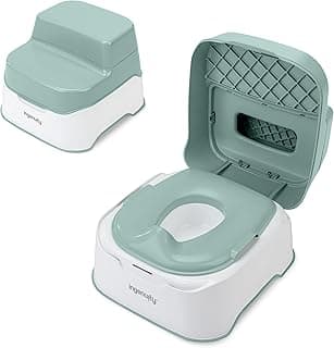 Ingenuity Prepare to Potty 3-in-1 System - Potty Training Toilet, Topper, Step Stool, Easy Setup, for Toddlers Ages 18 Months+