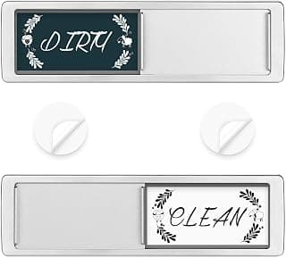 Strong Magnet Extra Adhesive Options Easy to Read Tells You Dishes are Clean or Dirty 7x2 Inch Multiple Styles Available