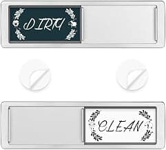 Best Amazon Buy Under: Dishwasher Magnet Clean Dirty Sign Shutter Only Changes When You Push It Non-Scratching Strong Magnet or Adhesive Options Indicator Tells Whether Dishes are Clean or Dirty (Deepblue)