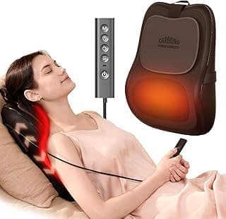 Back Massager With Heat For Pain Relief, 3D Lower Back Massager Deep Tissue | Electric Up&Down Kneading Massage Pillow For Back, Neck, Shoulder,Leg, Gifts For Women Men Mom Dad, Home Office Car Use