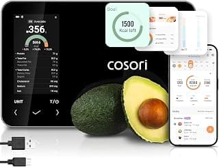 AI Food Scan, Barcode Scan, 50 Food Preload, Free APP with 19 Nutrients, Calorie & Macro Tracking for Weight Loss, kitchen