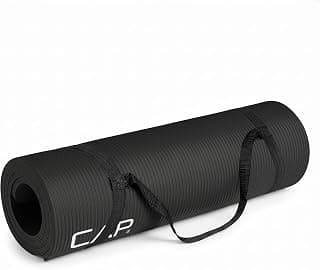 CAP Barbell 1/2-Inch High Density Exercise Yoga Mat with Strap | Multiple Options