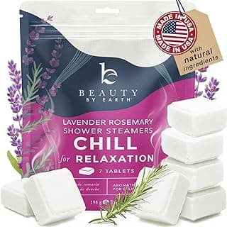 Shower Steamers Aromatherapy - USA Made with Natural Ingredients | Large Shower Bombs with Lavender Oil for Stress Relief, Relaxing Spa Gifts for Women & Men, Luxury New Mom & Nurse Gifts