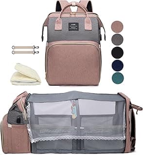 houscly Diaper Bag Backpack with Changing Station: Pink Baby Bags for Girls Boys New Mom Gifts Pañaleras Para Bebe Baby Girl Newborn Essentials Must Haves Baby Shower Gifts Baby Registry