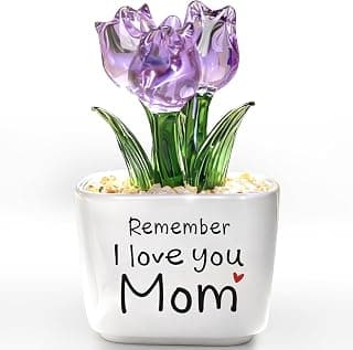 Remember I Love You Mom - Mom Birthday Gifts for Mothers - Collectible Flower Figurine