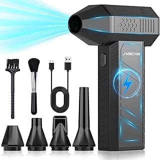 3-speed adjustable rechargeable Air Duster for PCs, Keyboards, Cars, Outdoor Use, the Home, and Clearing Snow and Leaves