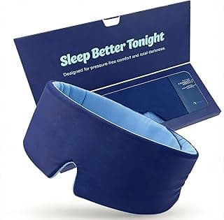 Sleep Mask, Blackout Eye Mask for Sleeping, Hypoallergenic | Blackout, Quiet Adjustable Strap, Cooling, Breathable, Lightweight, Travel, Nap