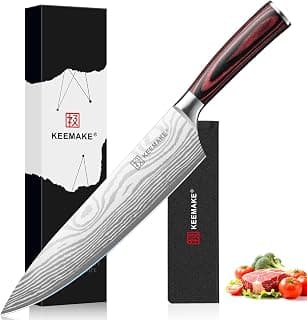 Japanese High Carbon Stainless Steel, 12° Bevel Angle, Professional Cooking Gadgets with Gift Box for Men and Women
