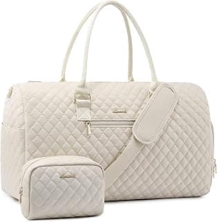 LOVEVOOK Travel Duffle Bag, Weekender Bag for Women with Toiletry Bag, Carry on Overnight Bag with Shoe Compartment, Gym Duffel Bag with Wet Pocket, Mommy Hospital Bags for Labor and Delivery