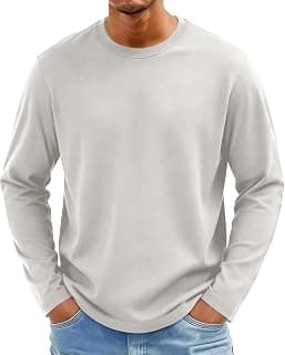 Mens Going Out Tops Workout Tshirts Summer Trendy 2026 Tee Long Sleeve Shirt Crewneck Pullover Golf Business Sport Outfits