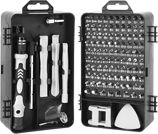 115 in 1 Precision Screwdriver Sets, Professional Magnetic Mini Repair Tool Kit for Computer, Eyeglass, Camera, Game Console, Men Gift Screw Driver