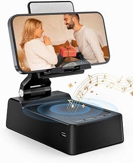 Is It Worth Buying: Gifts for Men Women, Phone Stand with Bluetooth Speaker, HD Surround Sound Speaker, Compatible with all iPhone/Android phones iPad Kindle, Cool Gadget Gift for Men Women Dad Mom Christmas Birthday