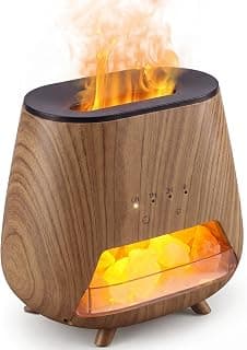 Budget Find You Need: Aromatherapy Diffuser with 𝟗-𝐂𝐨𝐥𝐨𝐫 Flame LED - 200ml Cool Mist Humidifier - Auto Off for Bedroom, Office & Yoga