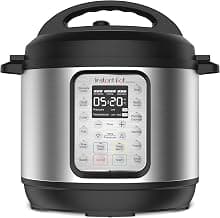 Slow cooks, makes rice and yogurt, steams, sautés, warms and sterilizes, with an app featuring 800+ recipes.