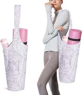 IwIeIaIrI Yoga Mat Bag for Women with Large Size Pocket and Zipper Pocket,Yoga Bag Mat Carrier Holder Fits Most Your Stuff,Yoga Accessories Gifts