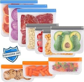 BPA-Free, Food-Grade Material, Leakproof, Extra Thick, Double-Seal, for Marinating Meats, Lunch, Sandwich, Snack, Travel