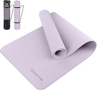 Pro TPE Yoga Mats for Women, Eco Friendly Exercise Mats for Home, Pilates and Floor Exercises, 72"L x 24"W x 0.24"TH