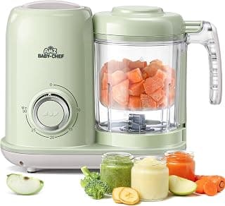 All-in-One, for Fresh Baby Food, Starting Solids, 6+ Months, BPA-Free, Tritan Material, Baby Shower Gifts, Green