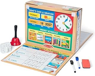 Hidden Gem Find: Melissa & Doug School Time! Classroom Play Set Game - Be Teacher or Student - FSC Certified