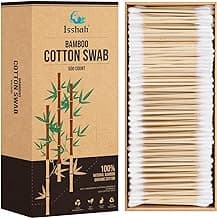 PETA approved bamboo cotton swabs. Plastic free, eco friendly, 100% biodegradable organic cotton. Double tipped design.