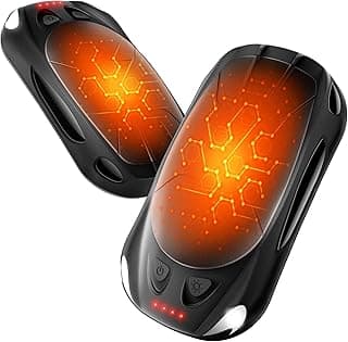 Hand Warmers Rechargeable 2-Pack, Reusable Portable Magnetic Pocket Heater, USB 2-in-1 Hand Warmer, Suitable for Men and Women, Outdoor, Golf, Hunting, Camping Accessories