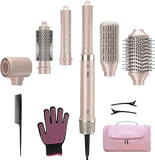 Trending on Amazon: StyleVibe 6-in-1 Air Styler, Hair Dryer & Blow Dryer Brush with Travel Case - Auto Wrap Curls (L/R), Fast Drying, Thermal Round Brush for Smooth Blowouts & Frizz-Free Volume, No Heat Damage