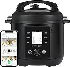 Smart Pressure Cooker with WiFi and Built-in Scale - Easy-to-Use 10-in-1 Multicooker with 500+ Guided Recipes - Rice Cooker, Slow Cooker, Instant Meals for Foodies - 6 Quart - Family Size