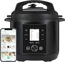 Smart Pressure Cooker with WiFi and Built-in Scale - Easy-to-Use 10-in-1 Multicooker with 500+ Guided Recipes - Rice Cooker, Slow Cooker, Instant Meals for Foodies - 6 Quart - Family Size