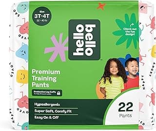 Hello Bello Premium Training Pants 3T-4T, All About Feelings Design, 22ct Jumbo Pack