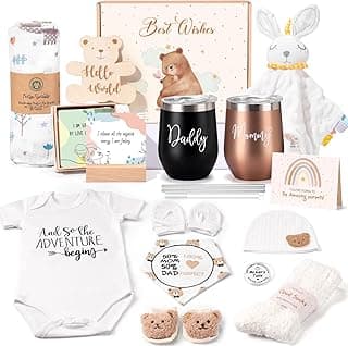Is It Worth Buying: New Mom Gifts for Women, Top Pregnancy Gifts with Mom and Dad Tumbler Set for First Time Moms, Expecing Parents to Be, Gender Reveal, Baby Shower, Best Baby Gifts for Boys Girls Neutral