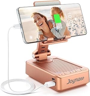 Gifts for Women Girls, Bluetooth Speaker Phone Stand with Charging Function | 360° Rotable Stand/ Fits All Phones,Tablet/ HD Stereo Sound/ Angle Adjustable/Birthday Christmas Gift/Stocking Stuffer