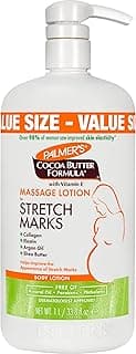 Palmer's Stretch Marks Body Lotion for Pregnancy & Weight Changes (33.8 Oz) | Pregnancy Skin Care, Helps Soften, Plumps Skin, Belly Cream with Collagen, Elastin, Argan OIl and Shea Butter, 48hr Moisture