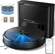 Kilgone Robot Vacuum and Mop Self-Emptying, 6000Pa No-Tangle Suction, LiDAR Multi-Floor Mapping, 90-Day Hands-Free, App, Alexa & Google Assistant for Pet Hair, Carpet & Hard Floor