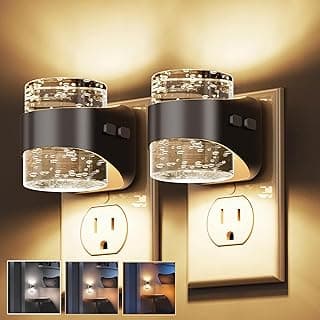 3000K/4000k/5000K Adjustable Color Temperature Night Light, Dimmable Nightlights, Dusk to Dawn Sensor, Rooms Bathroom Hallway