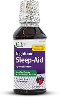 Nighttime Sleep-Aid Liquid for Adults, AP Safe